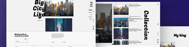 Big City Life - Portfolio de fotografía moderno con Astro